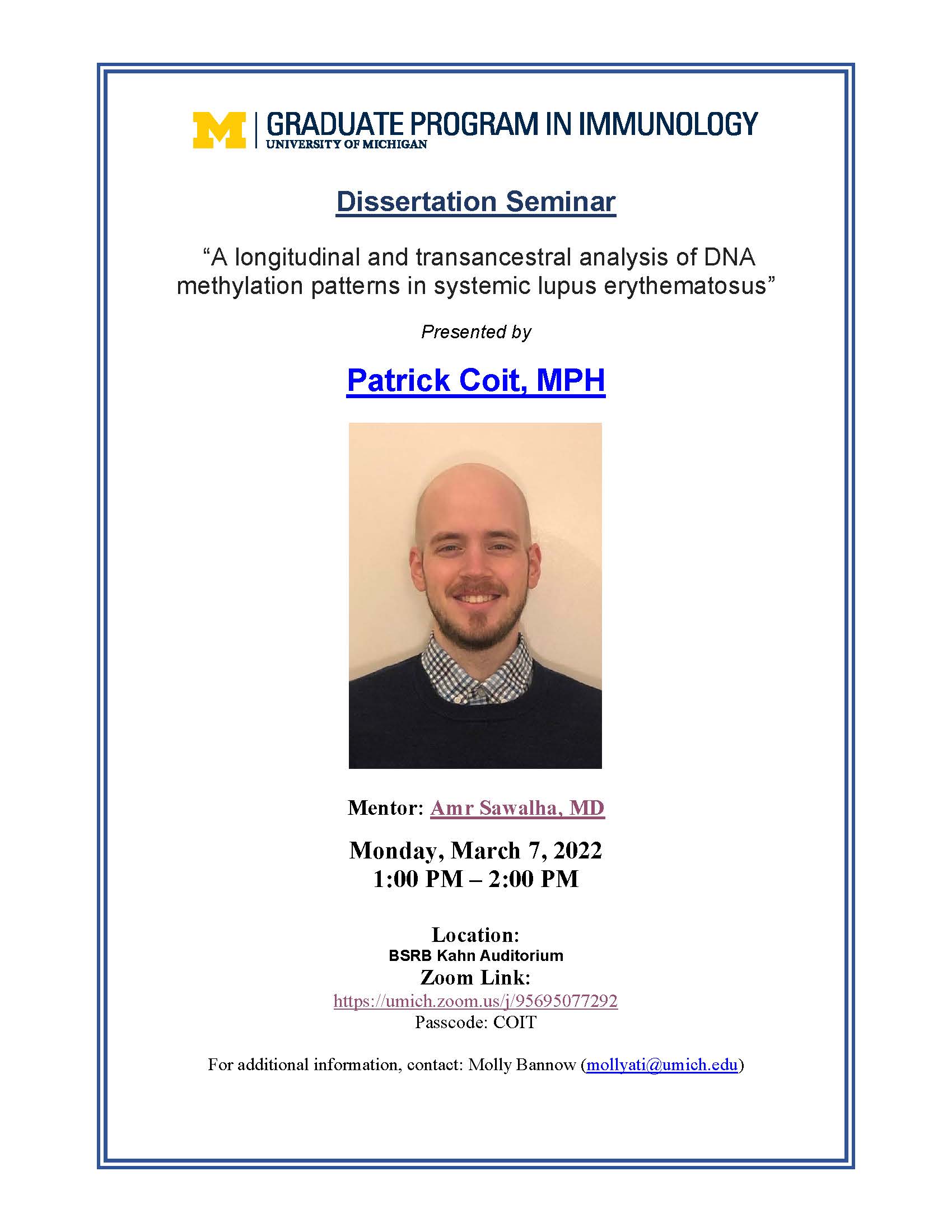 thesis defense umich